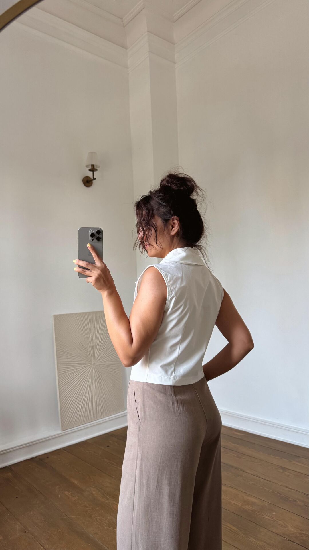 Fermuarlı Gömlek Beyaz