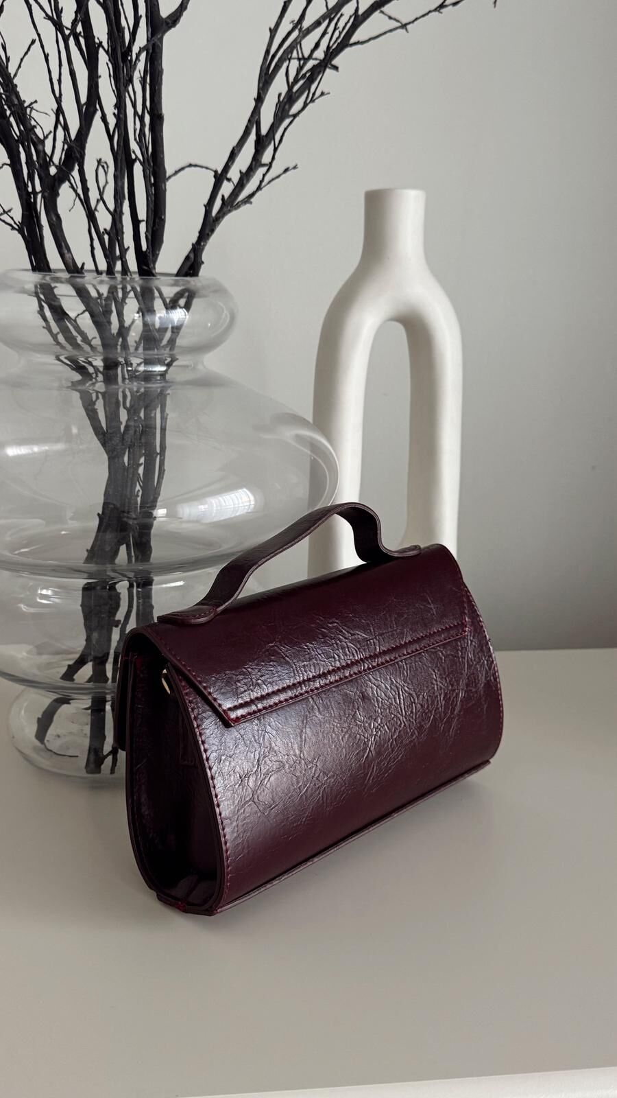 Lora Mürdüm Çanta