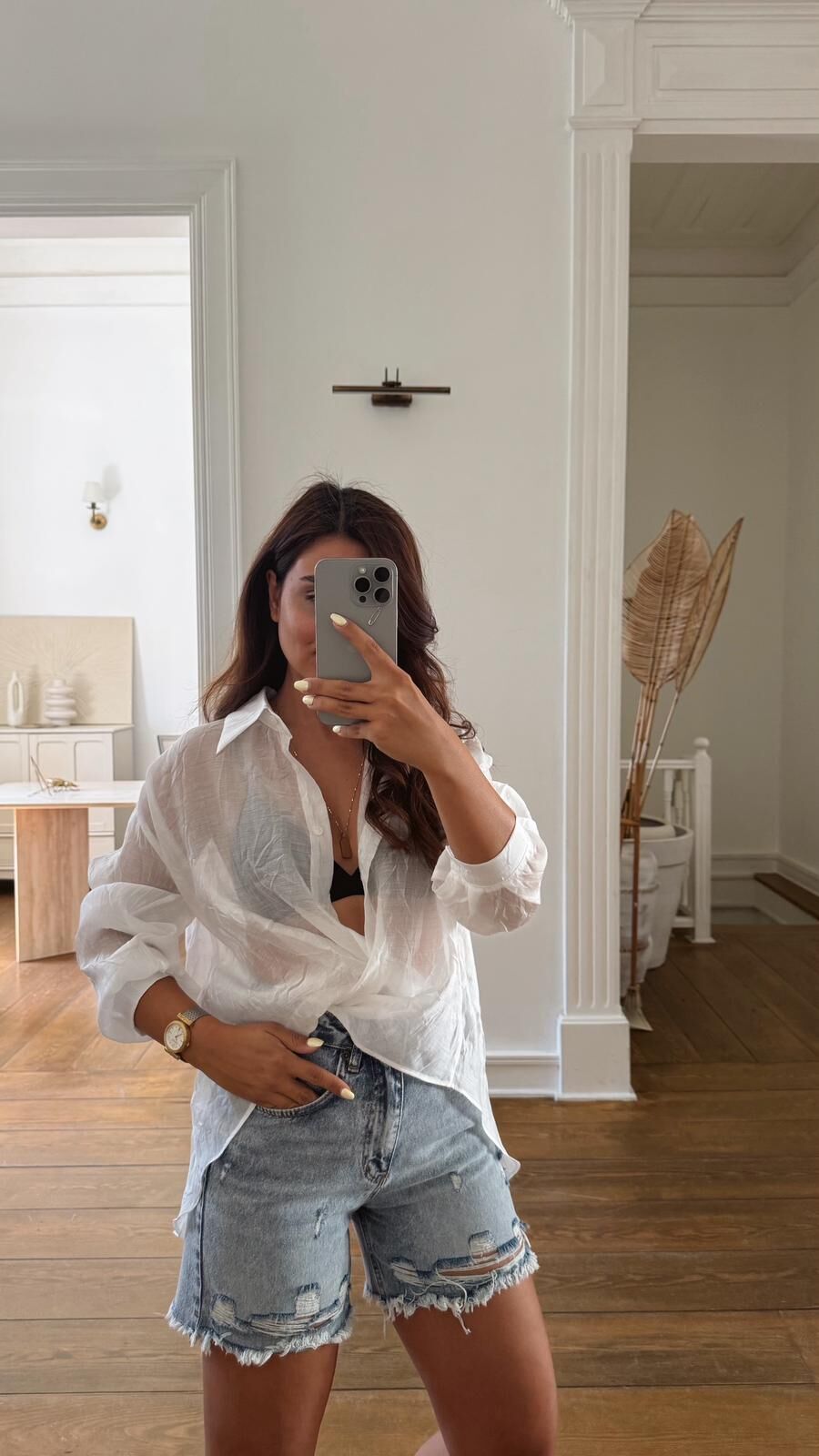 Eskitme Jean Şort Mavi