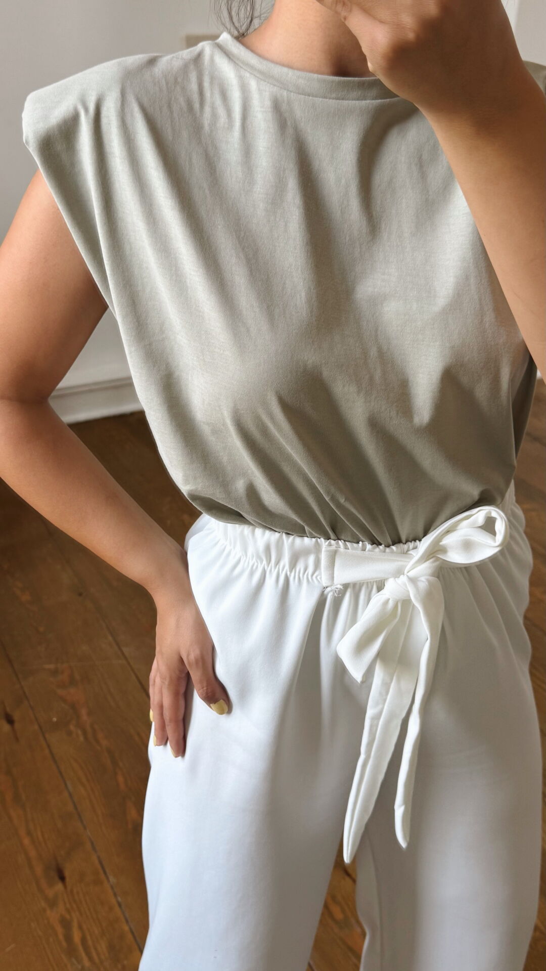 Vatkalı Tshirt Yeşil