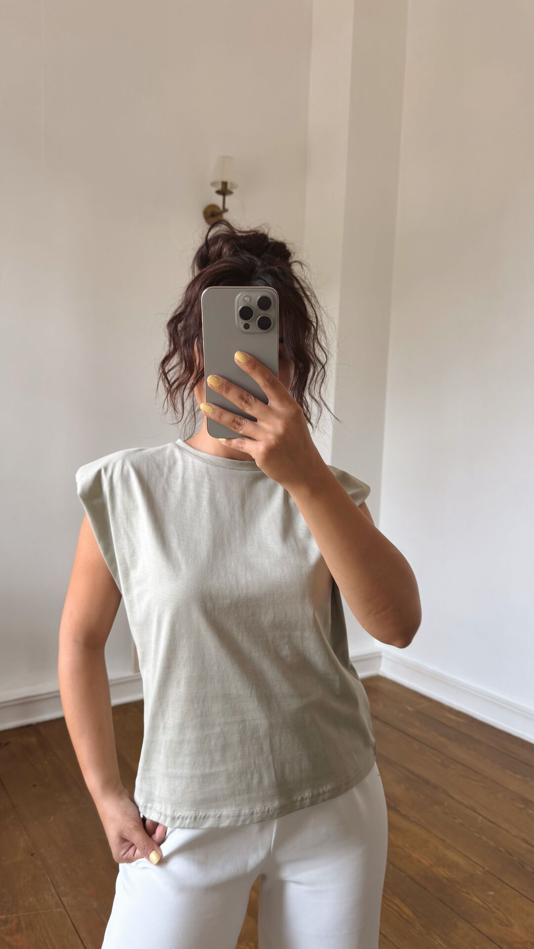 Vatkalı Tshirt Yeşil