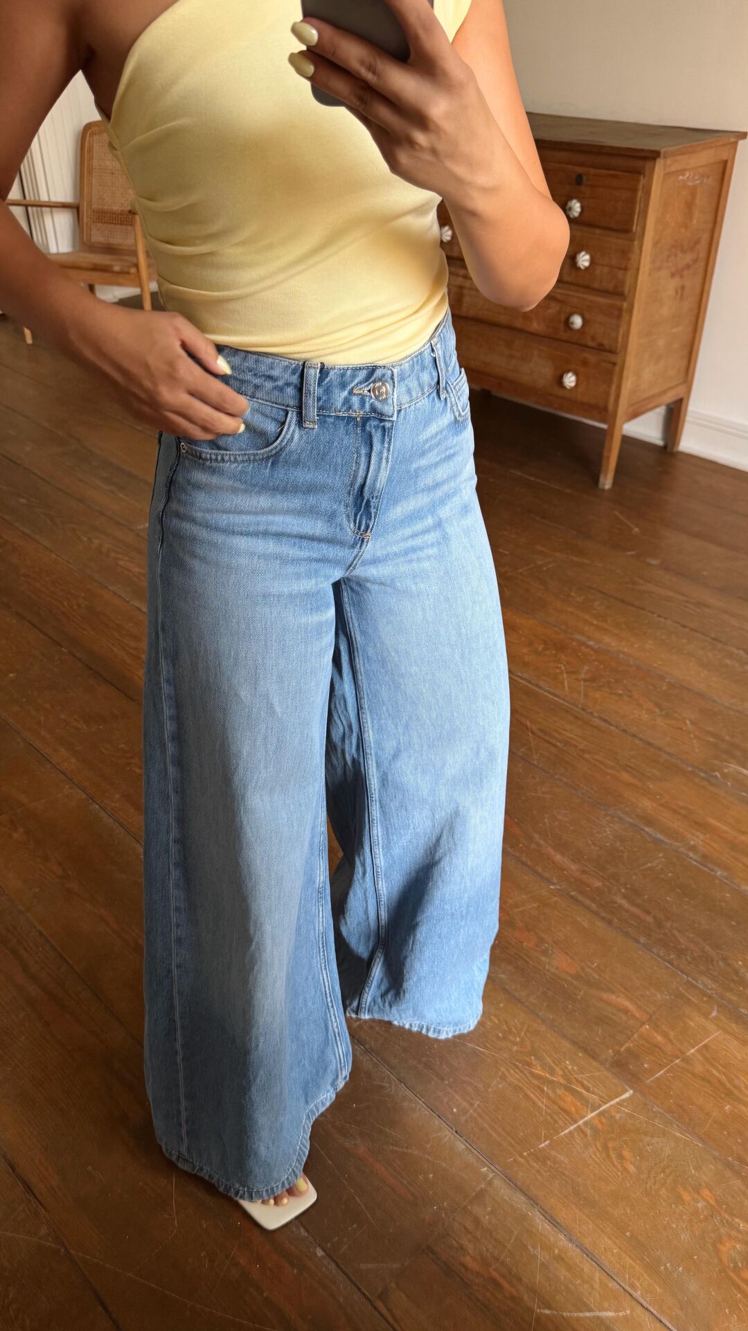 Taşlamalı Wide Leg