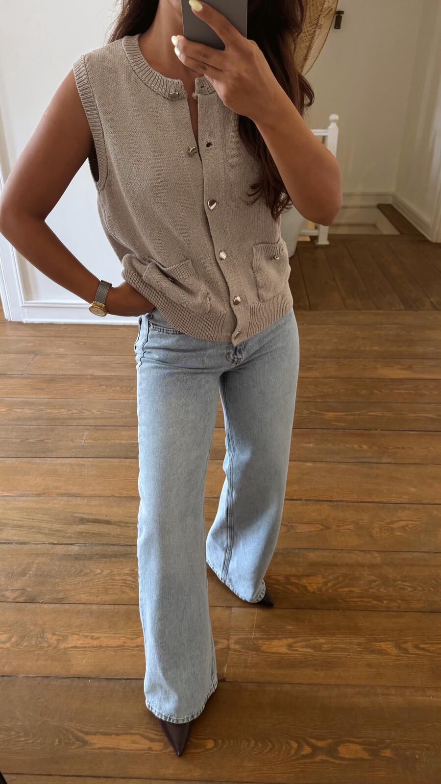 Metal Düğme Yelek Taş