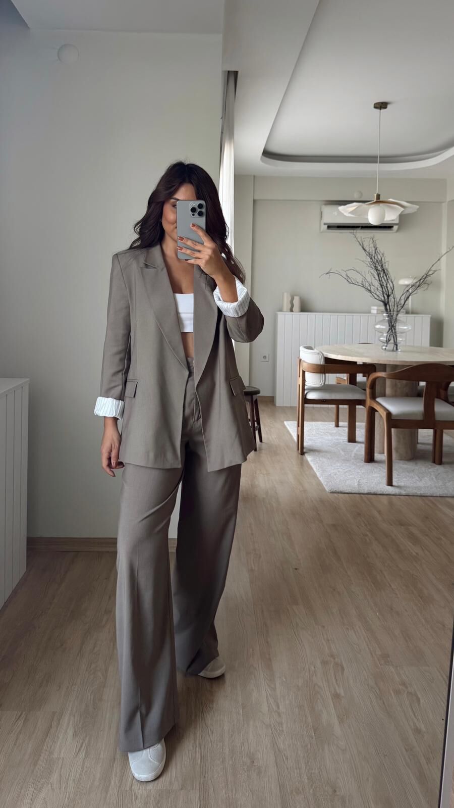 Garnili Kumaş Blazer Haki