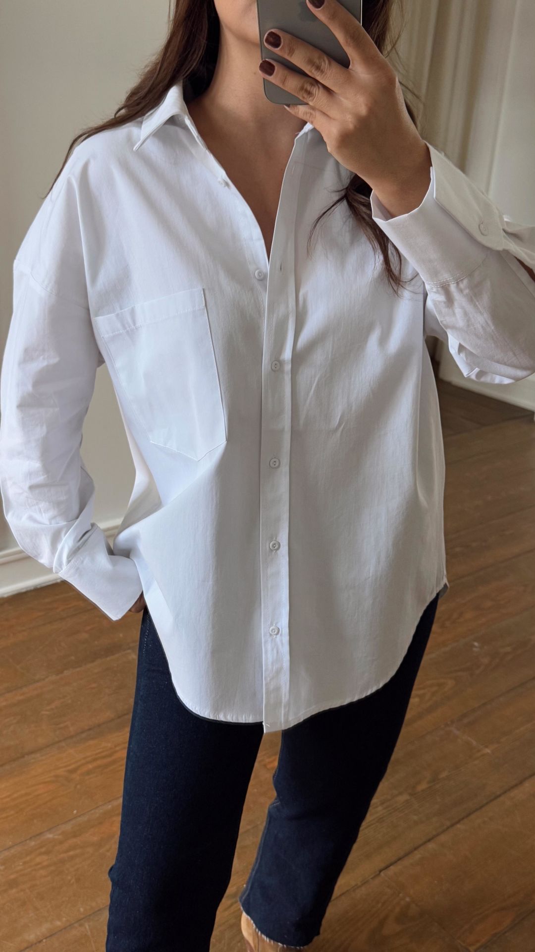 Basic Poplin Gömlek Beyaz