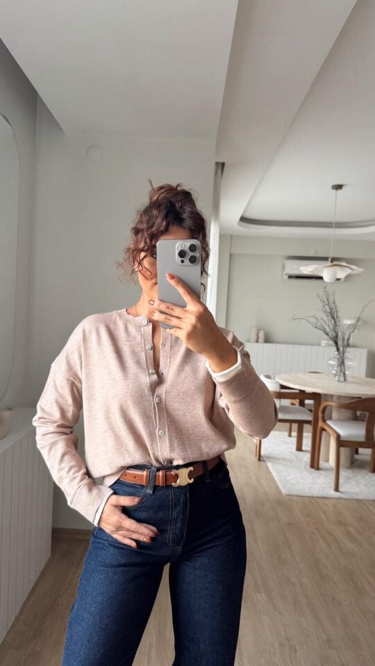 Kol Detay Vizon Hırka