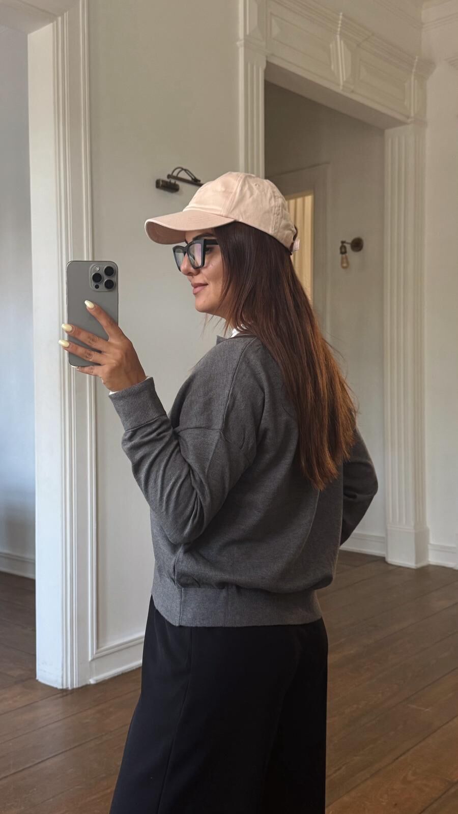 Kol Detay Gri Hırka