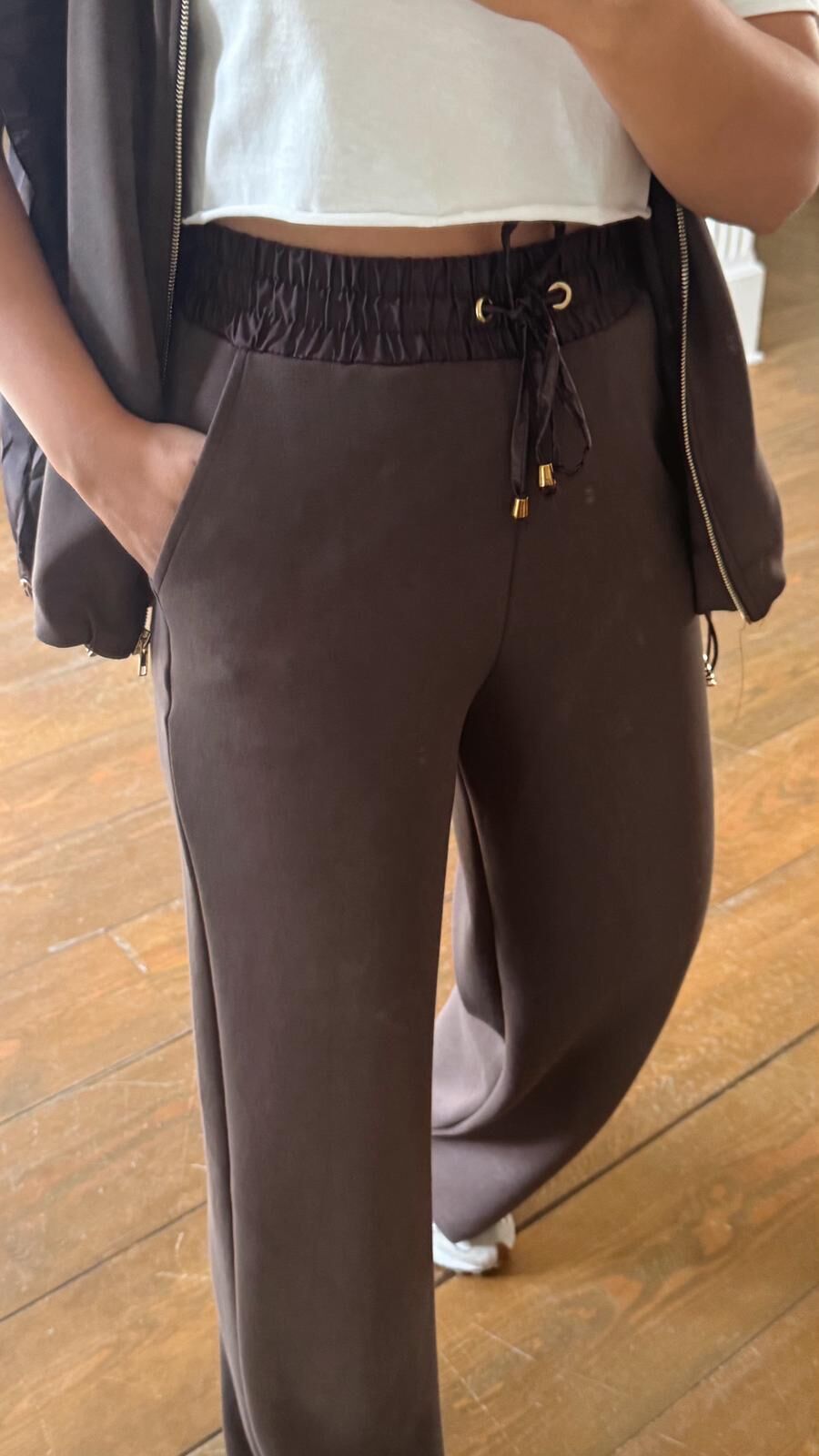 Yelekli Kahve Takım