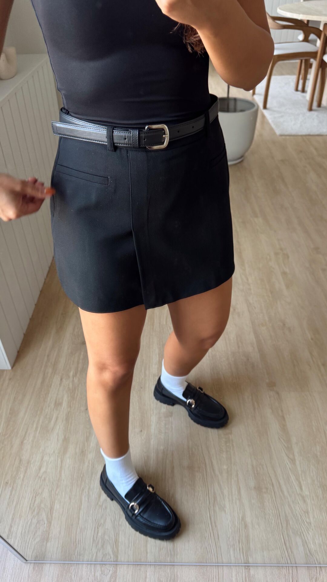 Siyah İçi Şortlu Etek