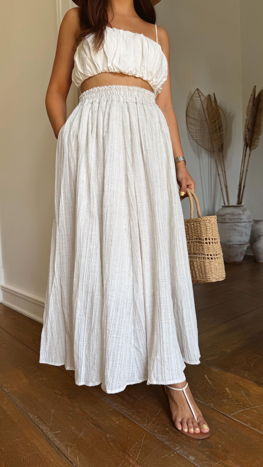 Uzun Gofre Etek Taş