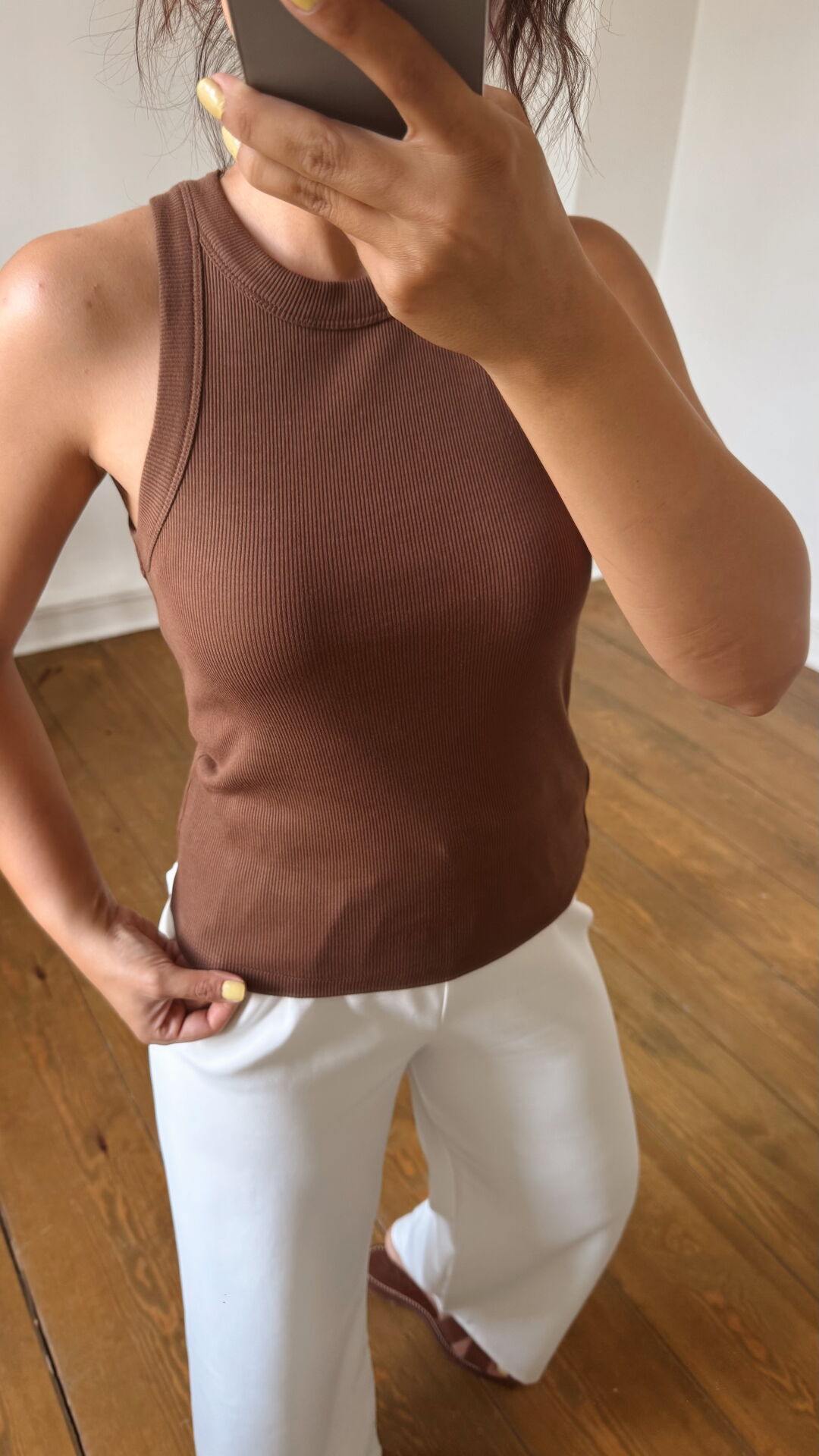 Kahve Kolsuz Fitilli Atlet