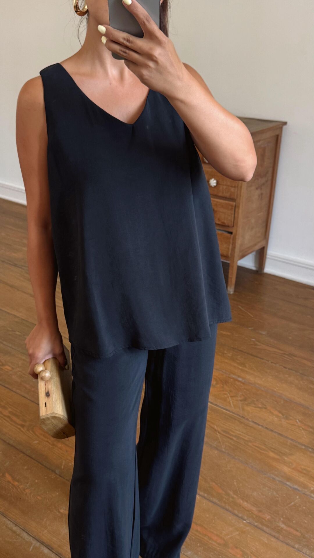 Pantolon Bluzlu Takım Siyah