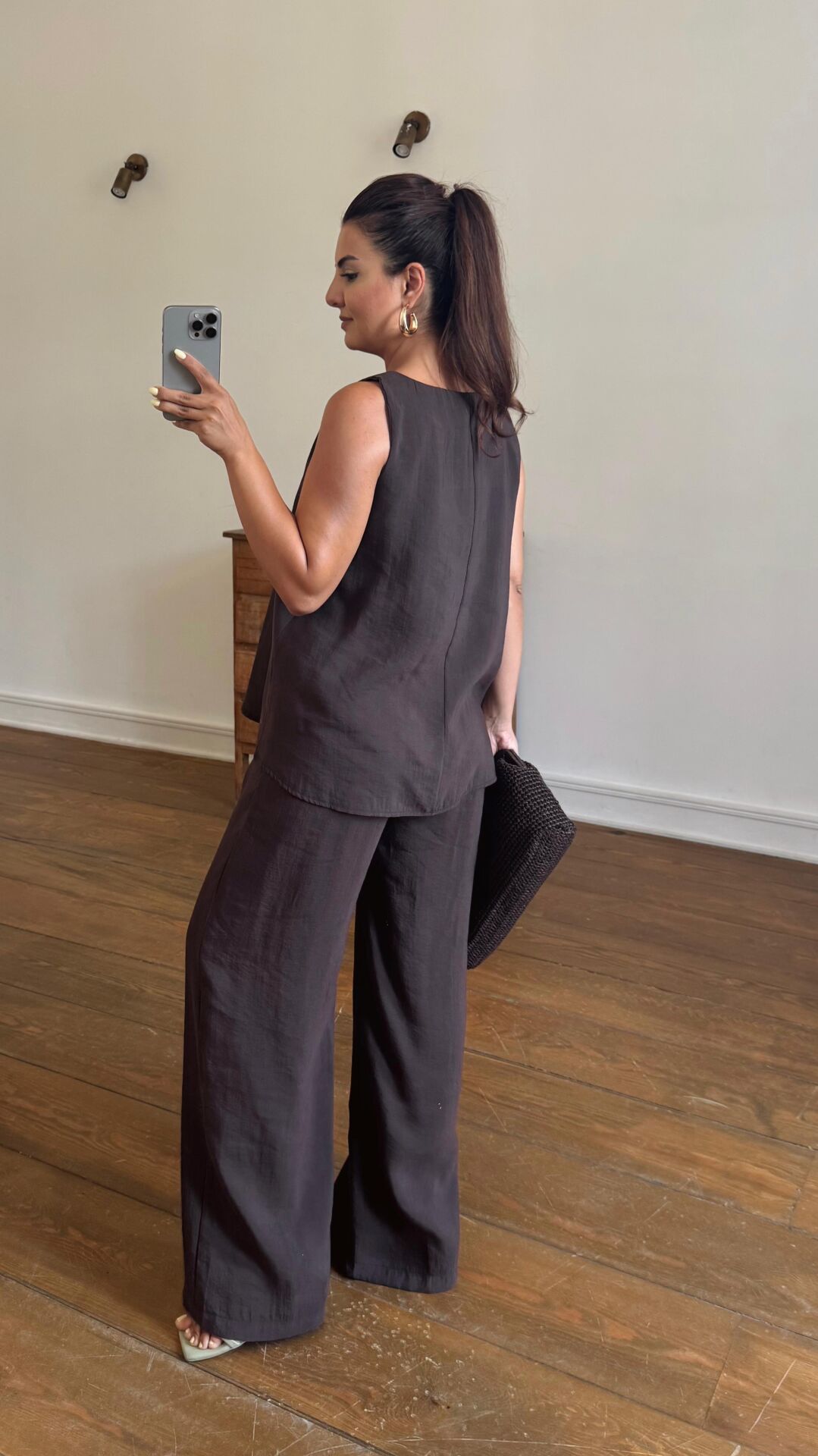 Pantolon Bluzlu Takım Kahve