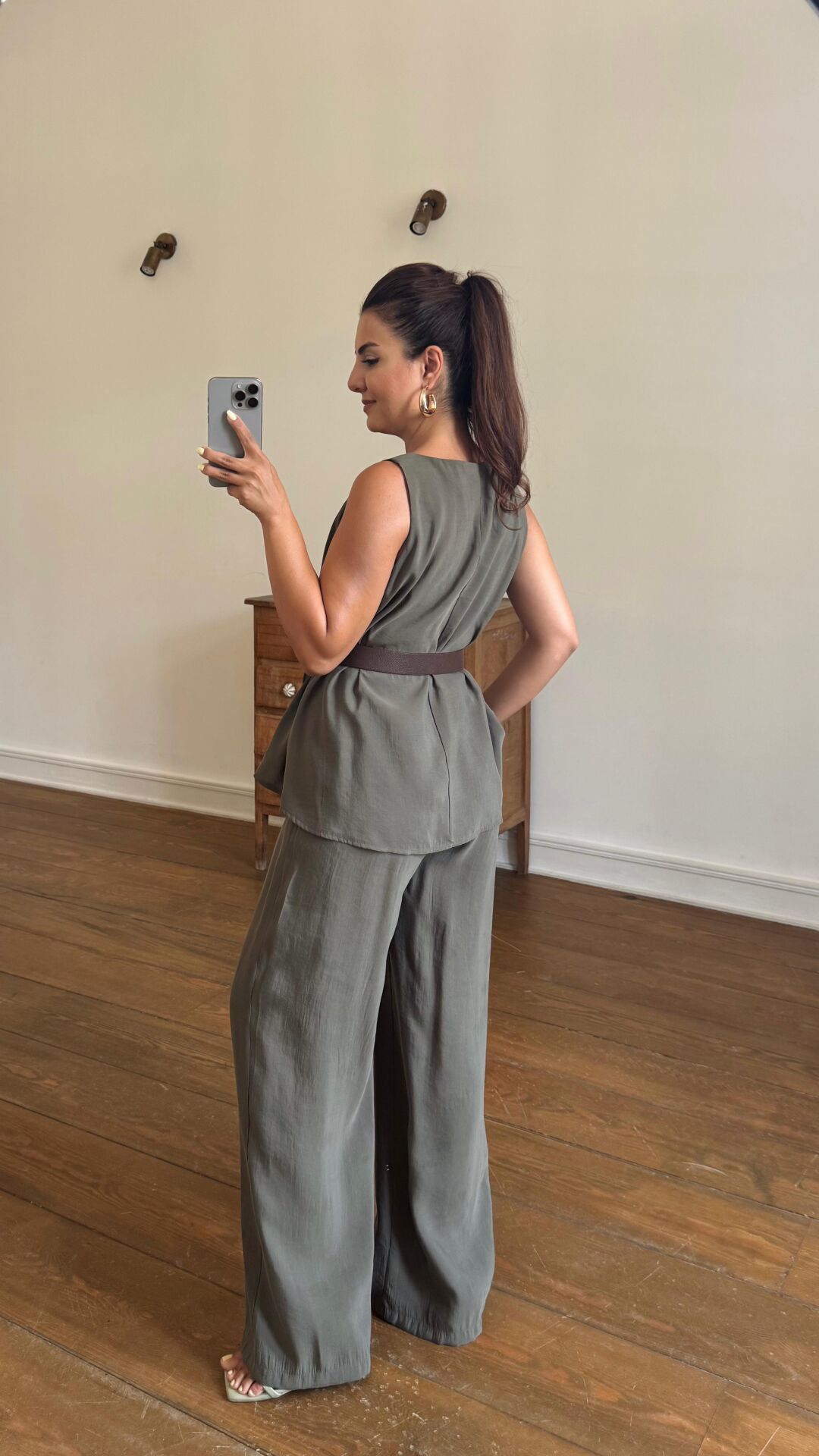 Pantolon Bluzlu Takım Haki