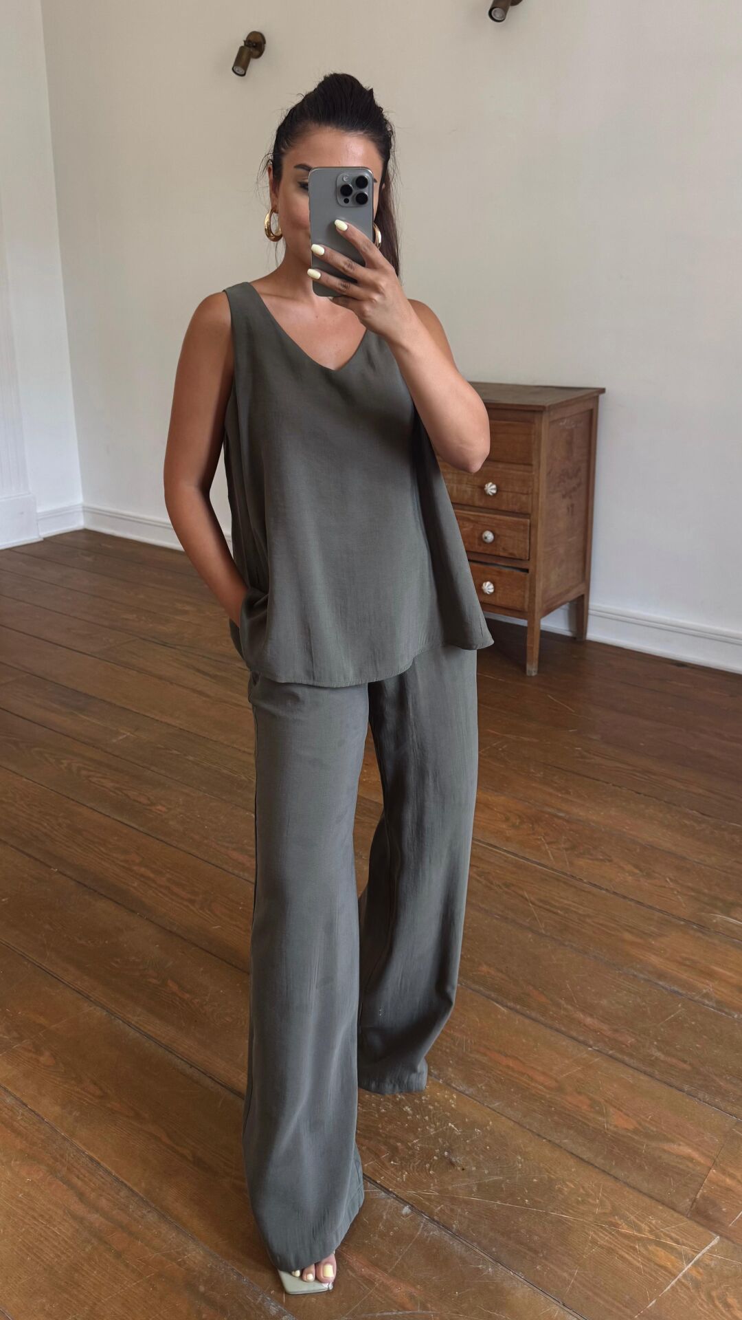 Pantolon Bluzlu Takım Haki