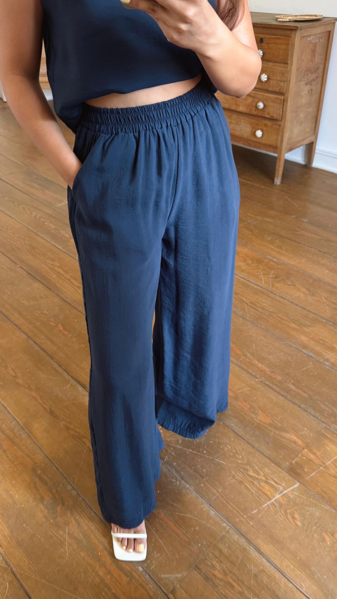 Yuvarlak Yaka Takım Lacivert