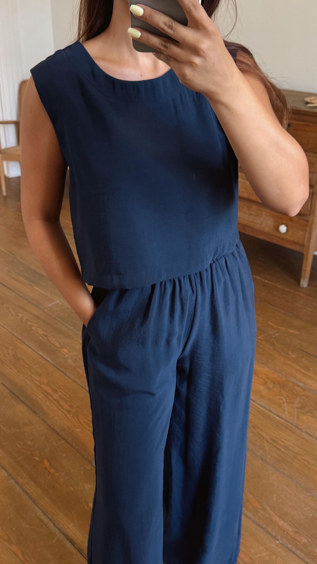 Yuvarlak Yaka Takım Lacivert