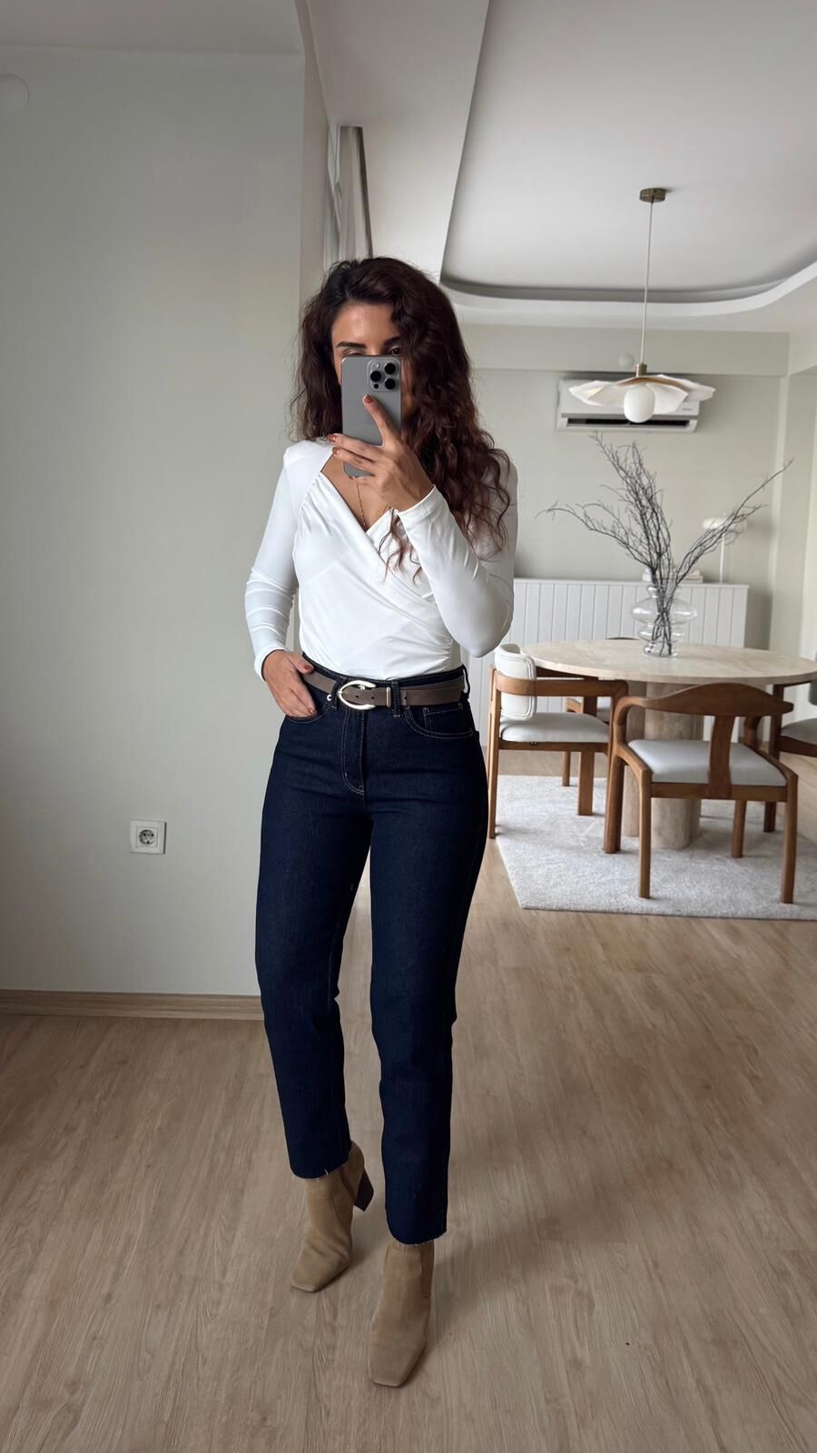 Vatkalı Anvelop Bluz Ekru