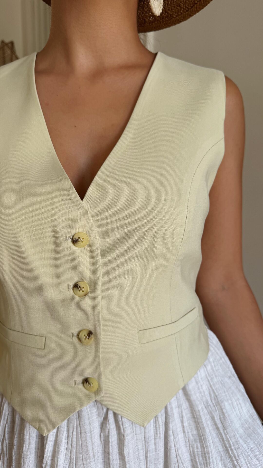 Süs Cep Çağla Yelek