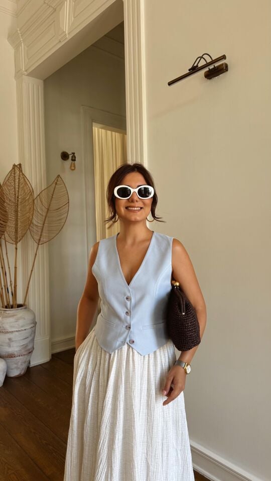 Süs Cep B.Mavi Yelek