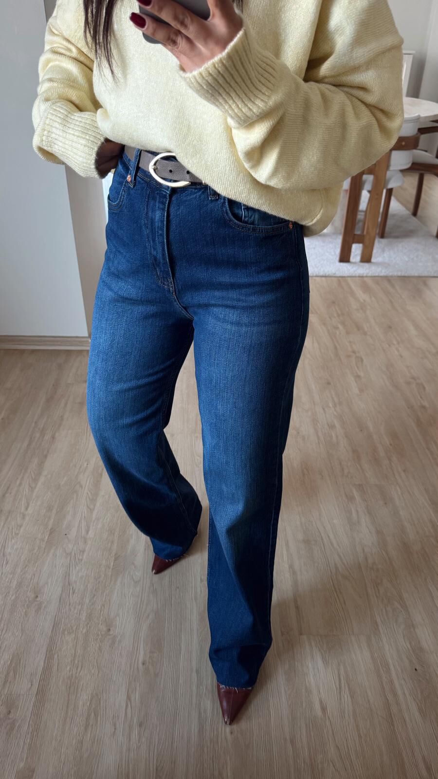 Maria Palazzo Lacivert Jean