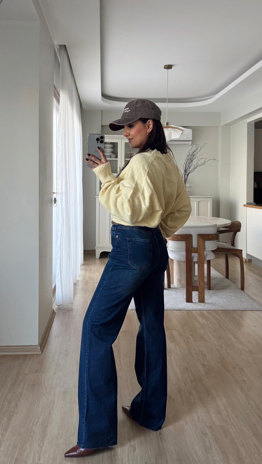 Maria Palazzo Lacivert Jean