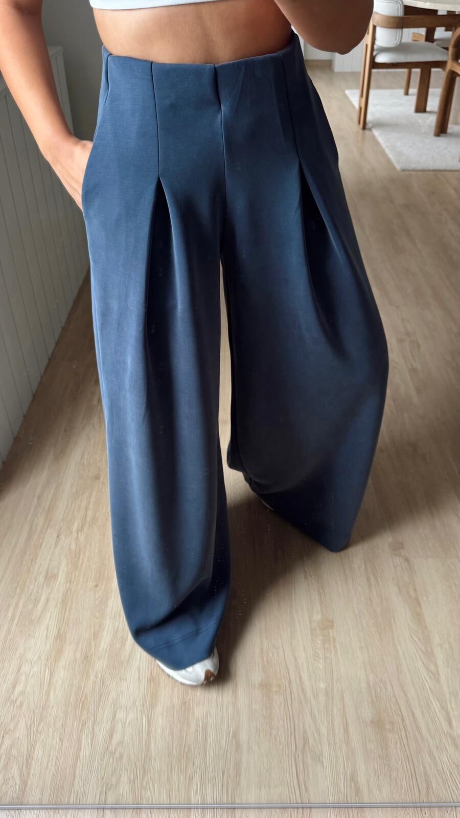 Korseli Kemerli Modal Takım Lacivert