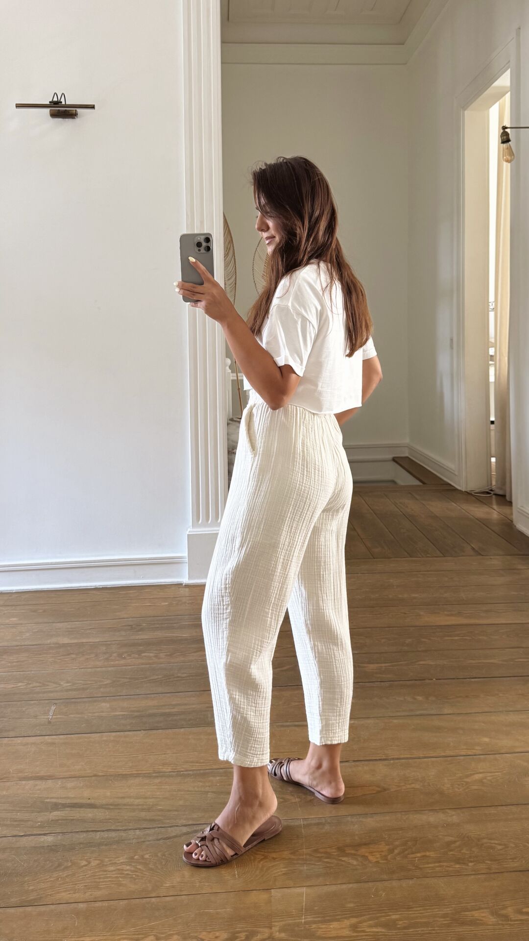 Müslin Şalvar Ekru