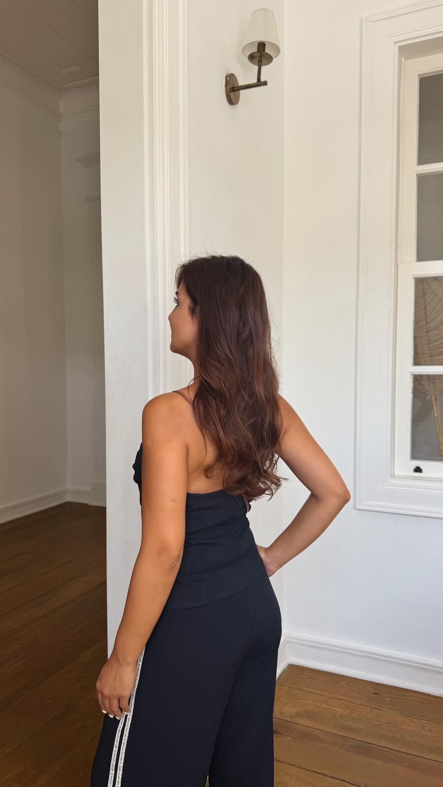 Şeritli Büstiyer-Lacivert