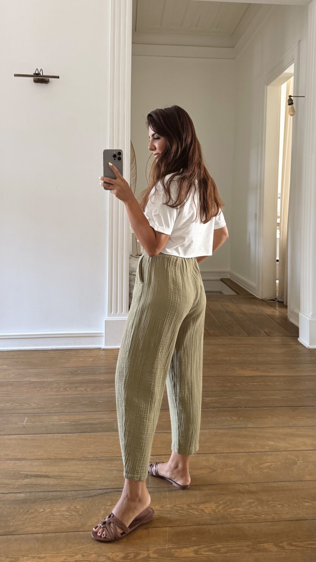 Müslin Şalvar Haki