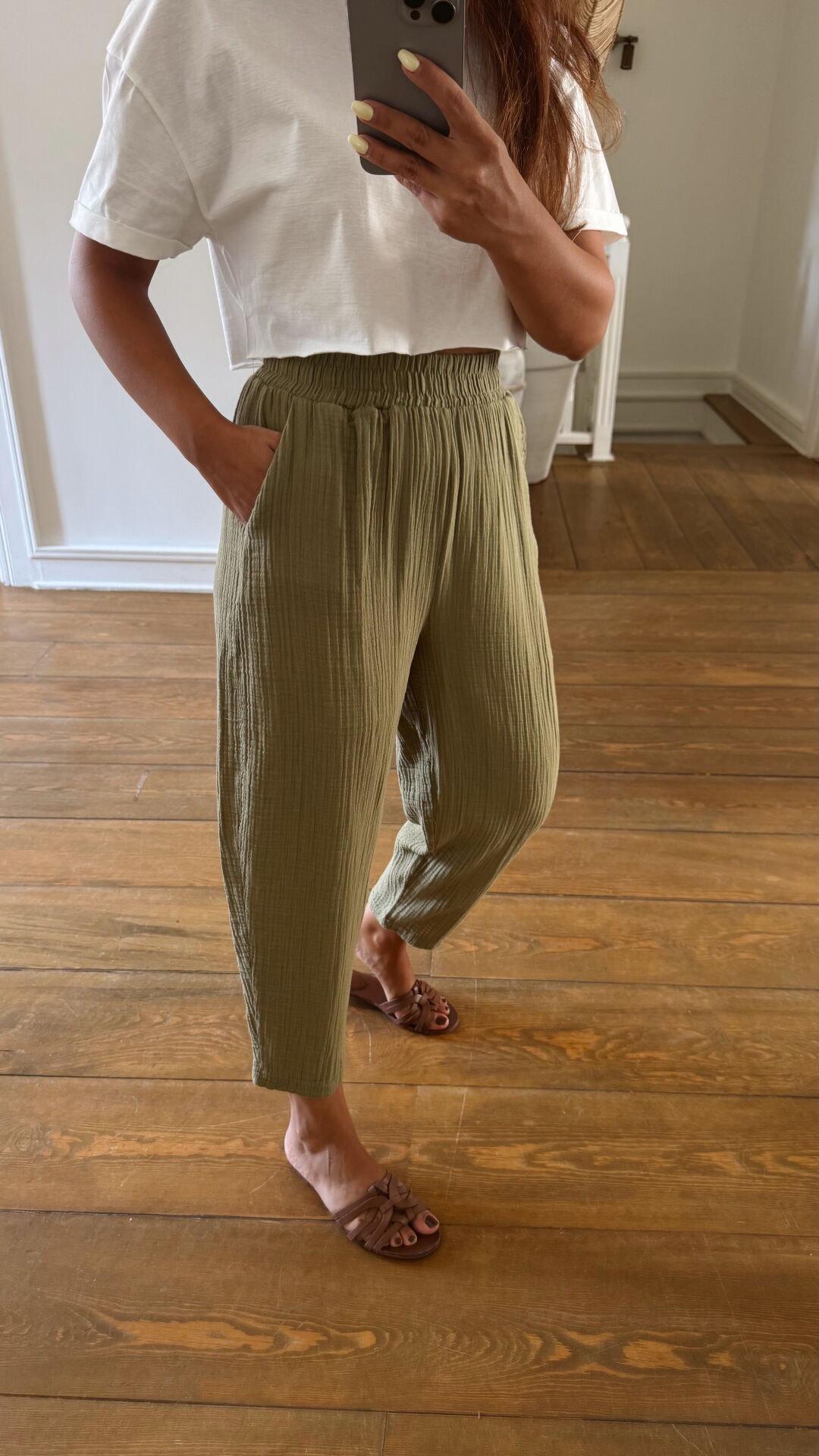 Müslin Şalvar Haki