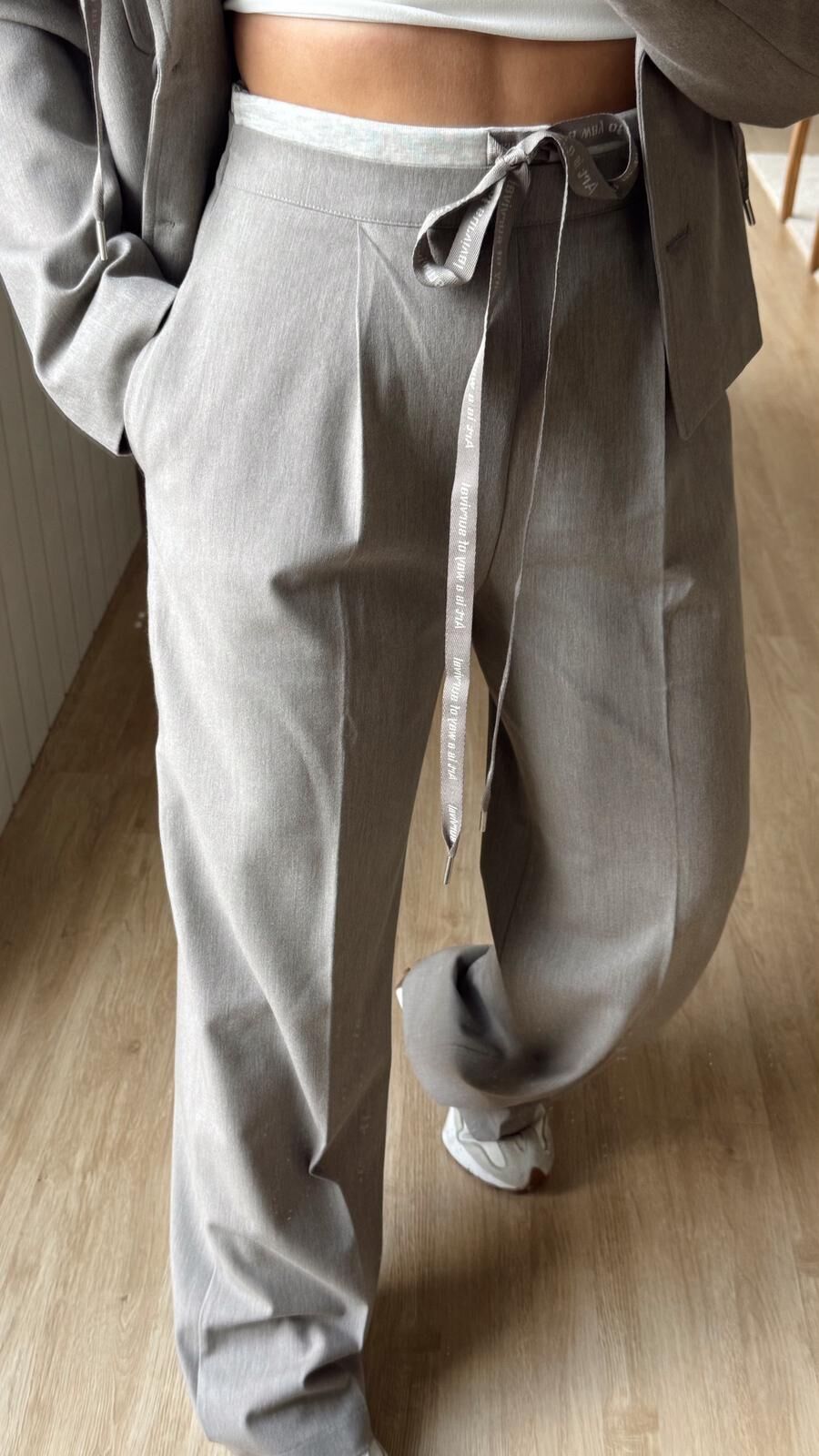 Alina Bağcıklı Pantolon