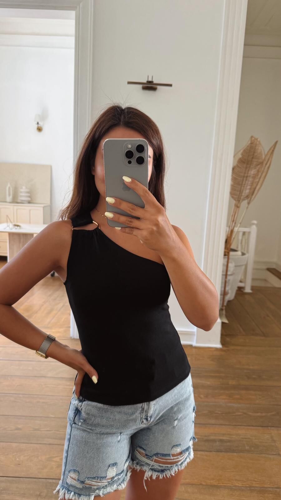 Kancalı Bluz  Siyah