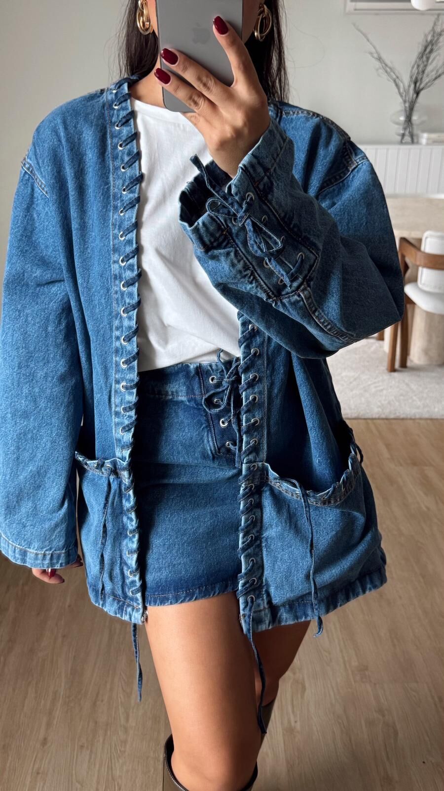 Mella Kuşgözü Denim Takım