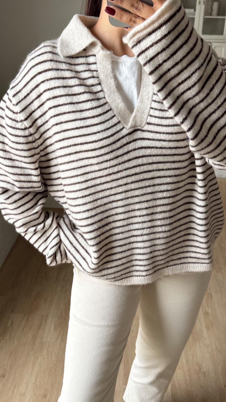 Polo Çizgili Kazak Taş