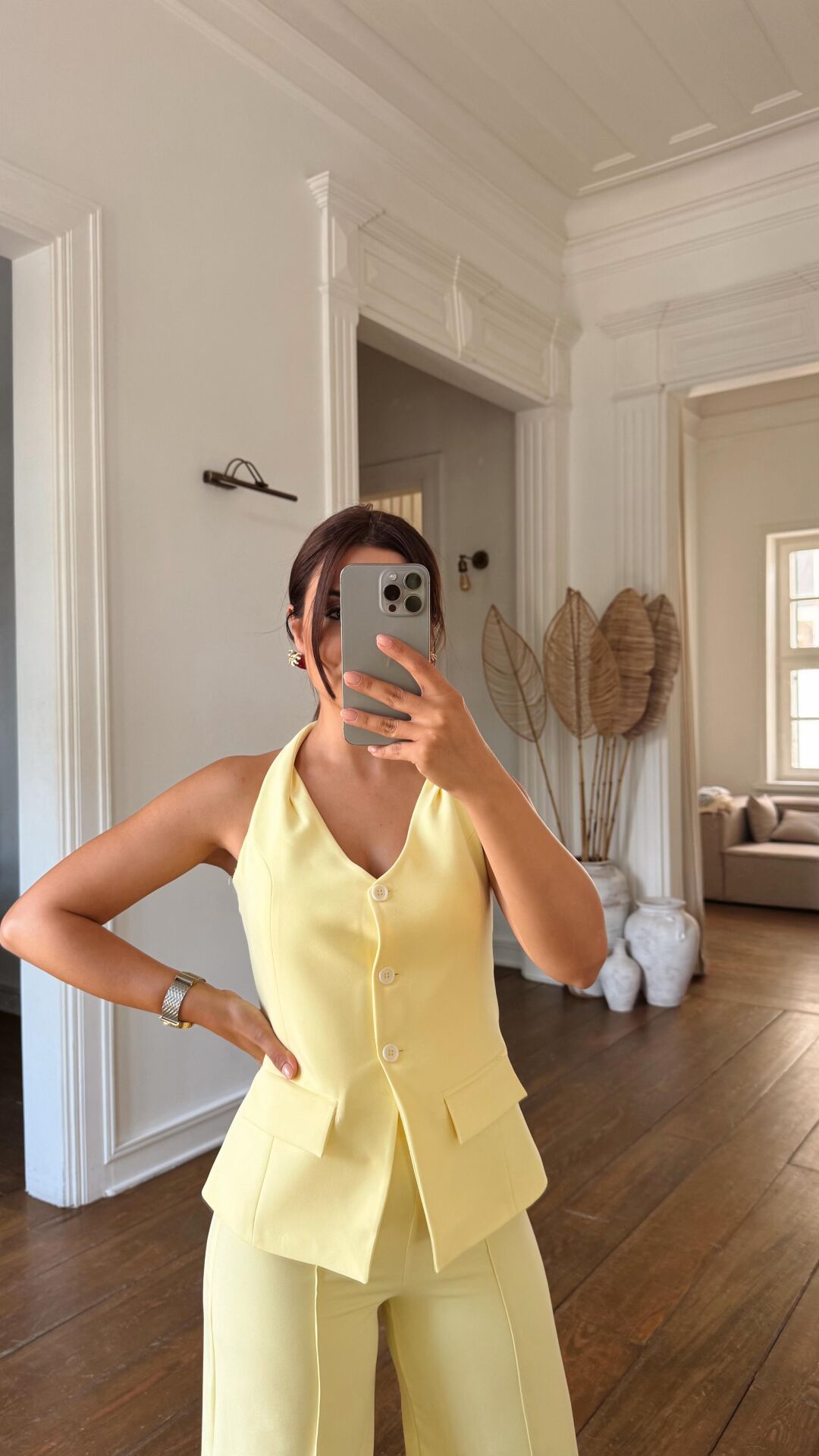 Boyundan Bağlama Takım Sarı