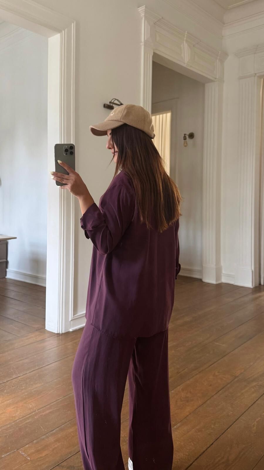 Mürdüm Tencel Gömlek