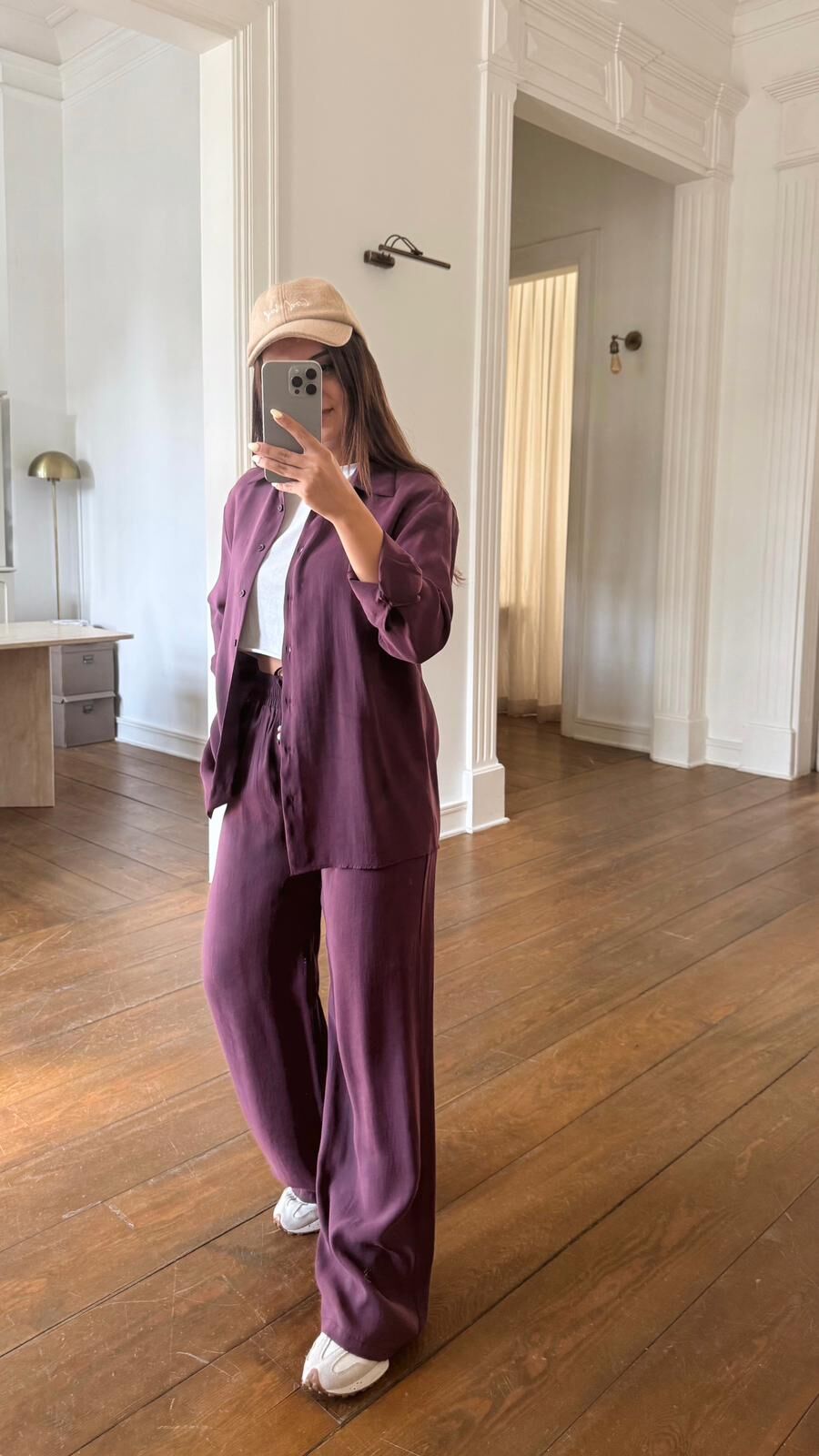 Mürdüm Tencel Gömlek