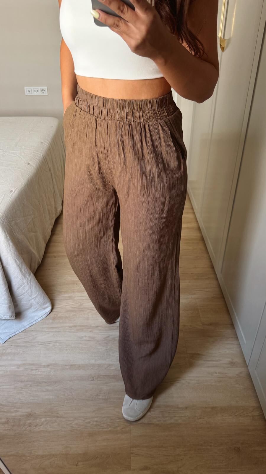 Krinkıl Pantolon Camel