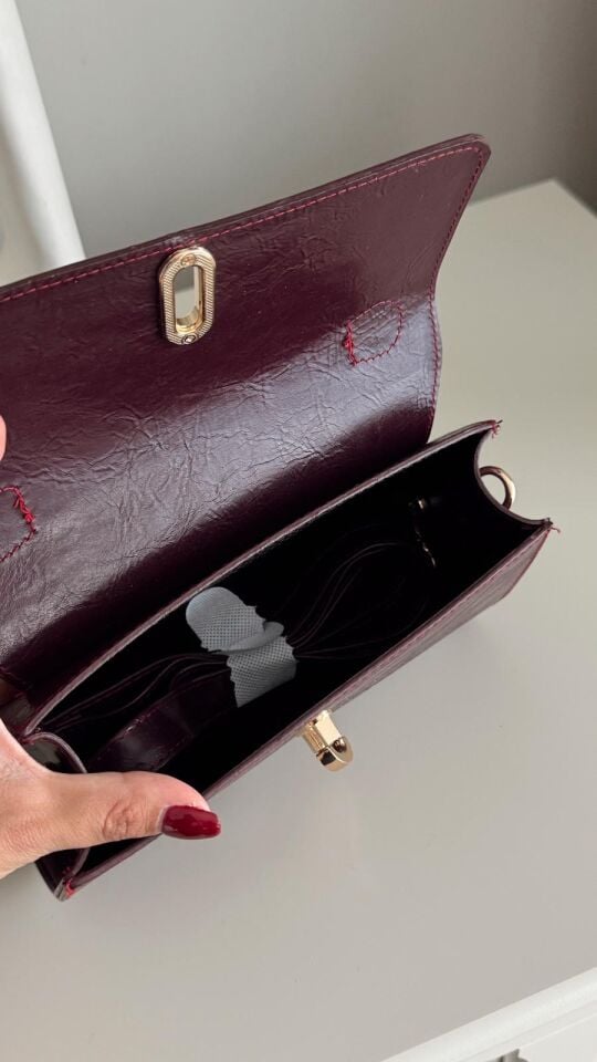 Lora Mürdüm Çanta