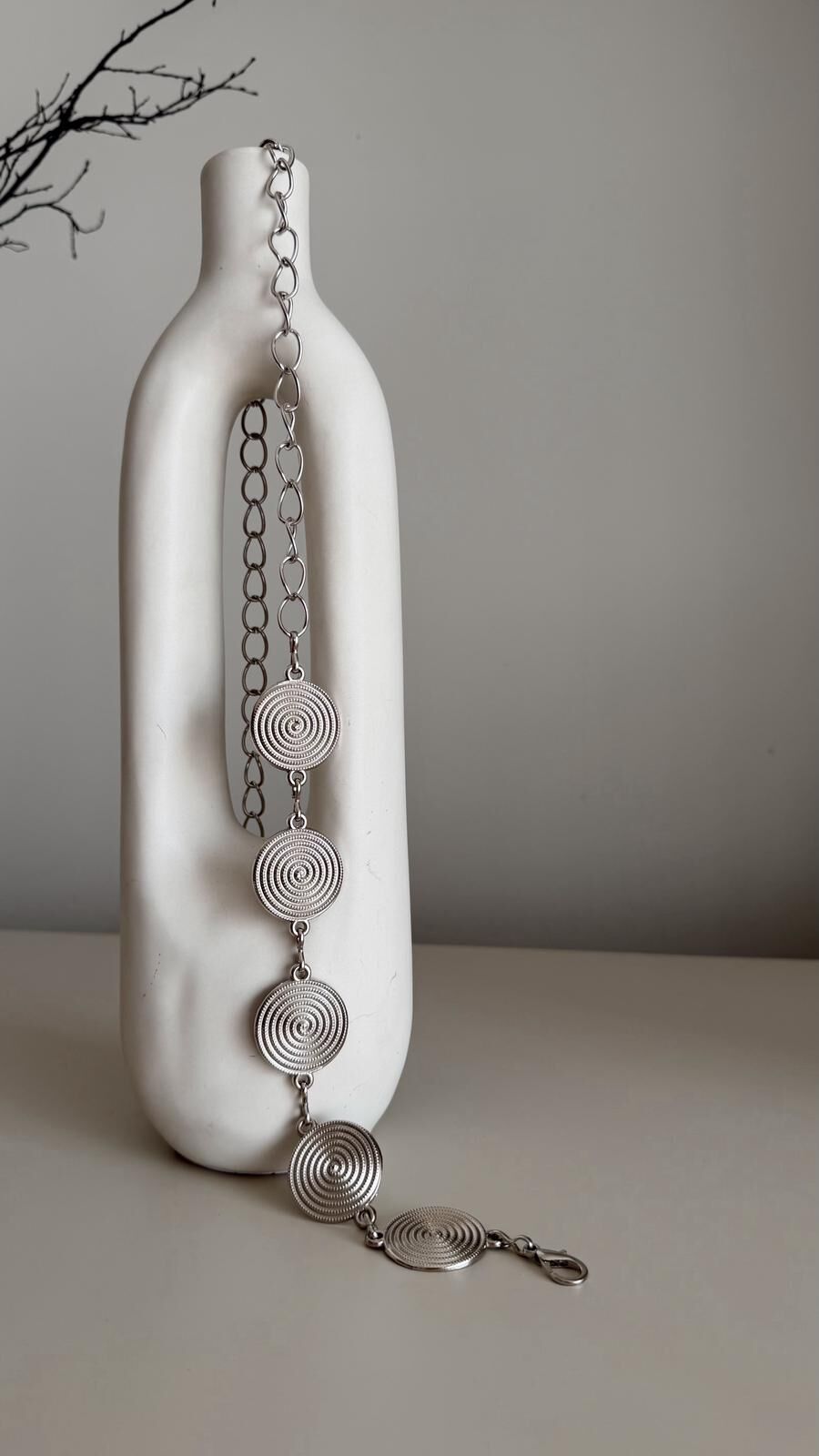 Halkalı Gümüş Kemer