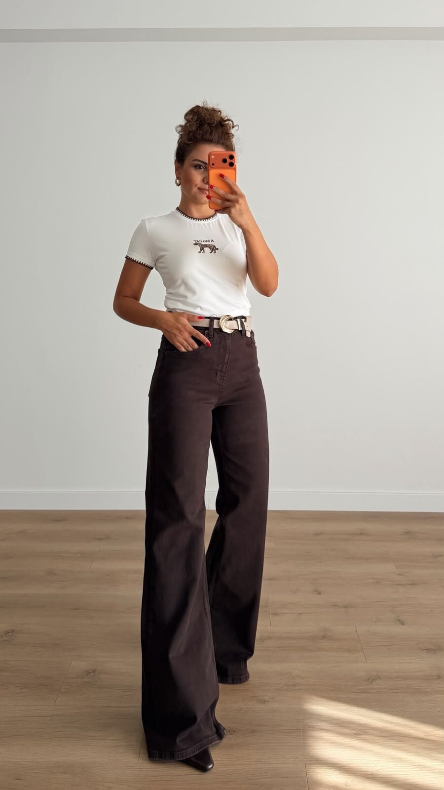 Msm Wide Leg Kahve Jean