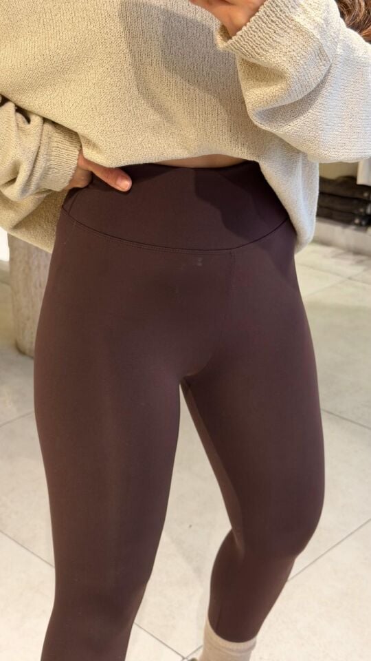 Kahve Şardonlu Tayt