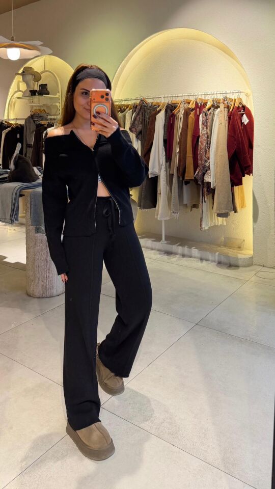 Madonna Çelik Takım Siyah