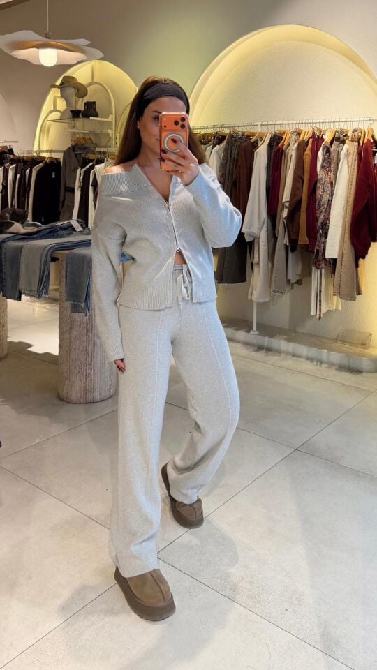 Madonna Çelik Takım Gri