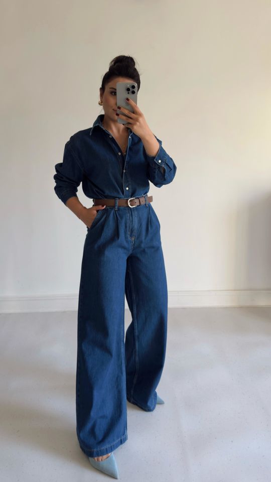 Mavi Denim Gömlek Takım