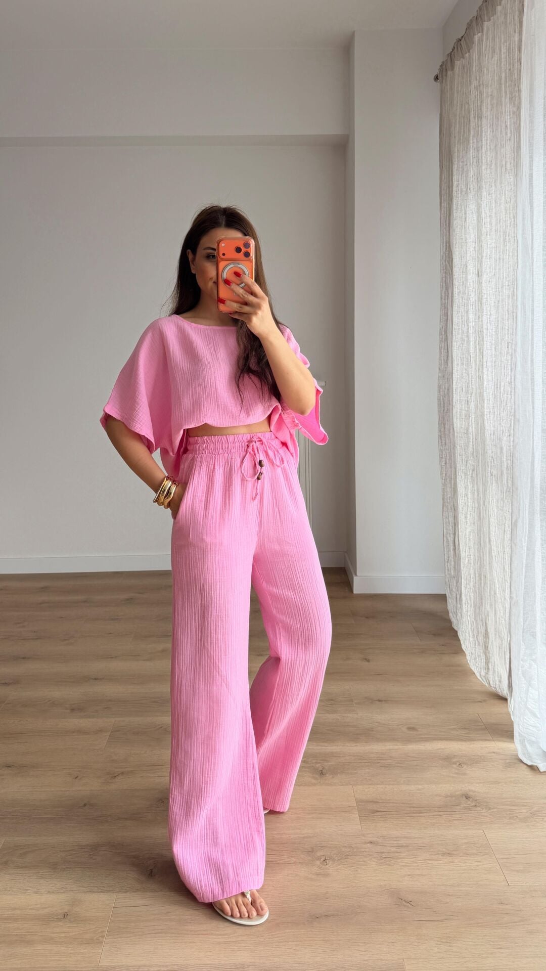 Pembe Müslin Takım
