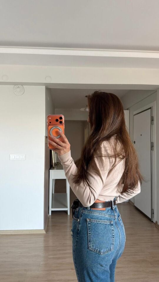 Bisiklet Yaka Kısa Triko S.Kahve