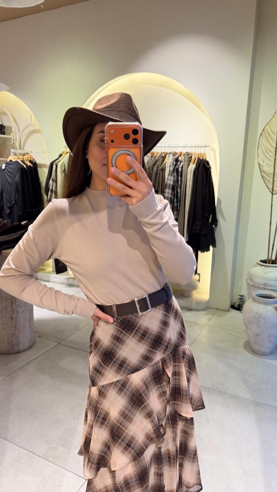 Bisiklet Yaka Kısa Triko S.Kahve