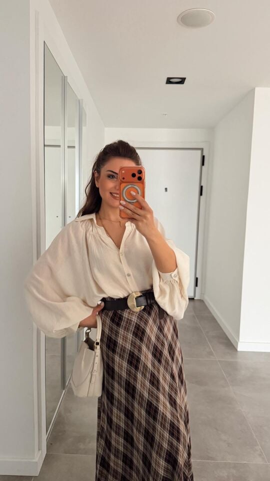 Siena Bej Gömlek